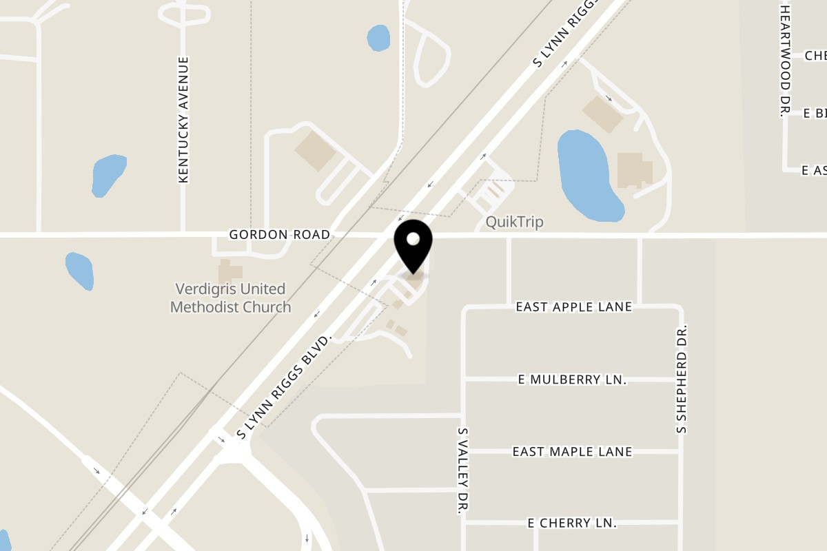 Map showing the location of The ChatRoom Restaurant on 25005 OK-66 in Claremore
